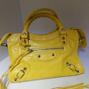 BALENCIAGA Classic City Mini Crossbody Bag yellow